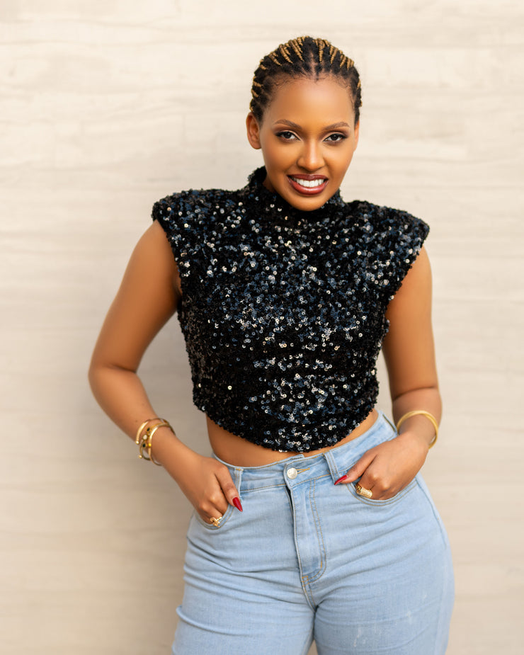 Gia neck crop top