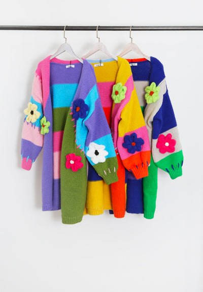 Chunky floral Cardi