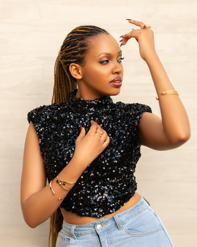 Gia neck crop top